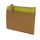 GUCCI Coin case 837966 AAE5F 2843 Calf leather (embossed) beige Current Bicolor Green Keyring Unused GG Marmont Double G Zip Key Pouch unisex(Unisex) Used Authentic