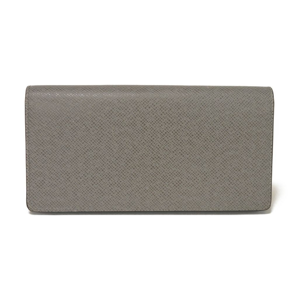 LOUIS VUITTON Long Wallet Purse M11580 Taiga Leather Gris Roche New Griloche Gray Blue Bicolor RFID Taiga Portefeuille Blaza NM mens Used Authentic