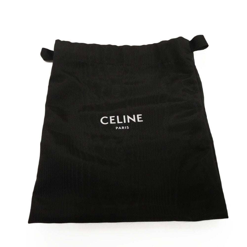 CELINE Long Wallet Purse 10B552BZR.04LE Triomphe canvas (coated) x calfskin Ecru Triomphe Large zip wallet
