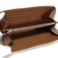 CELINE Long Wallet Purse 10B552BZR.04LE Triomphe canvas (coated) x calfskin Ecru Triomphe Large zip wallet