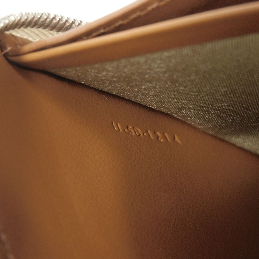 CELINE Long Wallet Purse 10B552BZR.04LE Triomphe canvas (coated) x calfskin Ecru Triomphe Large zip wallet