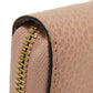 GUCCI Long Wallet Purse 449347 CAO0G 5806 Calf leather (embossed) Soft pink Interlocking G Double G zip around wallet