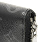 LOUIS VUITTON Coin case M81662 Monogram Eclipse canvas x grain leather Noir Monogram Eclipse Zippy Coin Purse Vertical