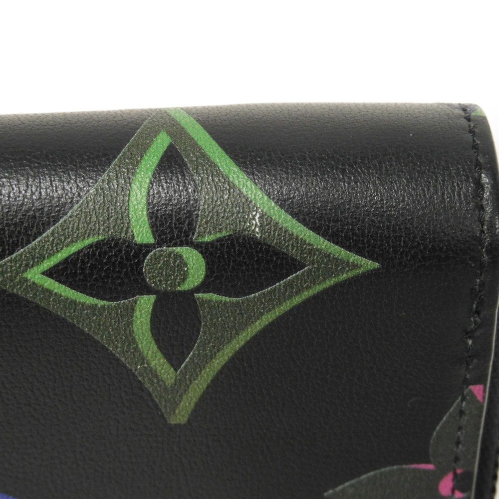 LOUIS VUITTON Long Wallet Purse M82368 Calf leather (Monogram Spotlight print) Noir monogram spotlight Zippy Wallet Vertical