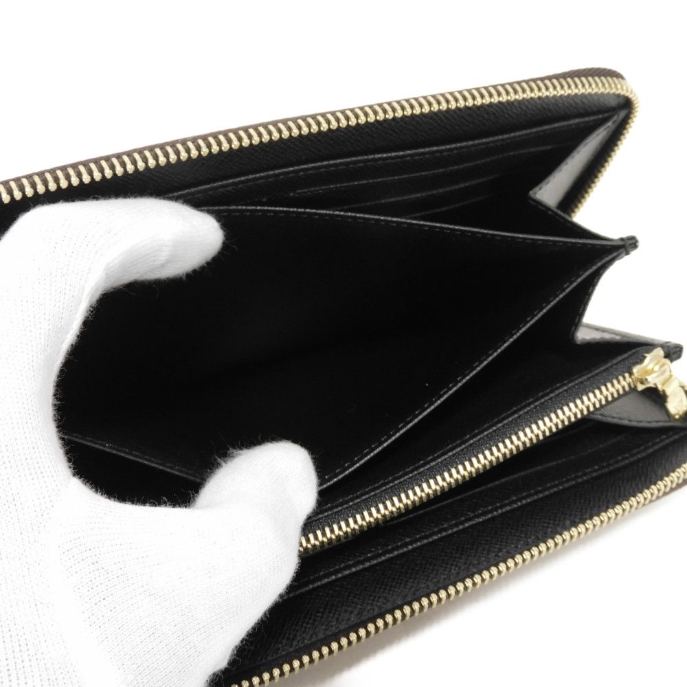 LOUIS VUITTON Long Wallet Purse M82444 Monogram Reverse Canvas x Grained Leather Brown Monogram reverse Zippy wallet
