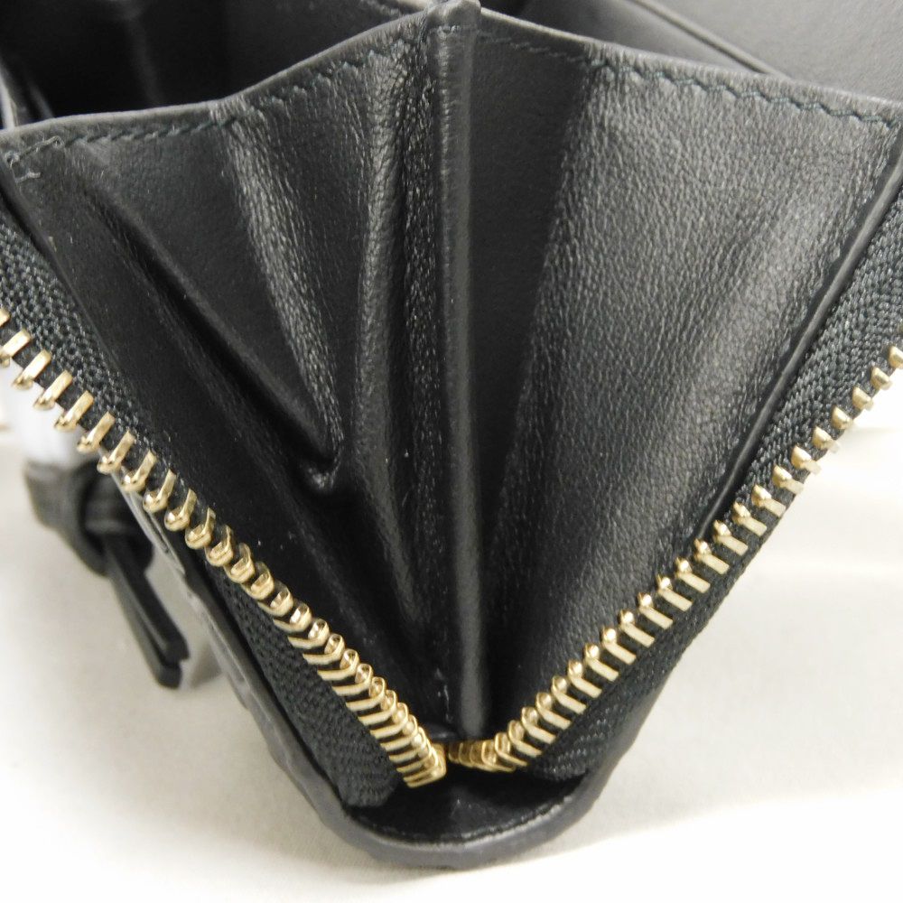 Dior Coin case Calf leather black Trotter Oblique embossed logo coin purse