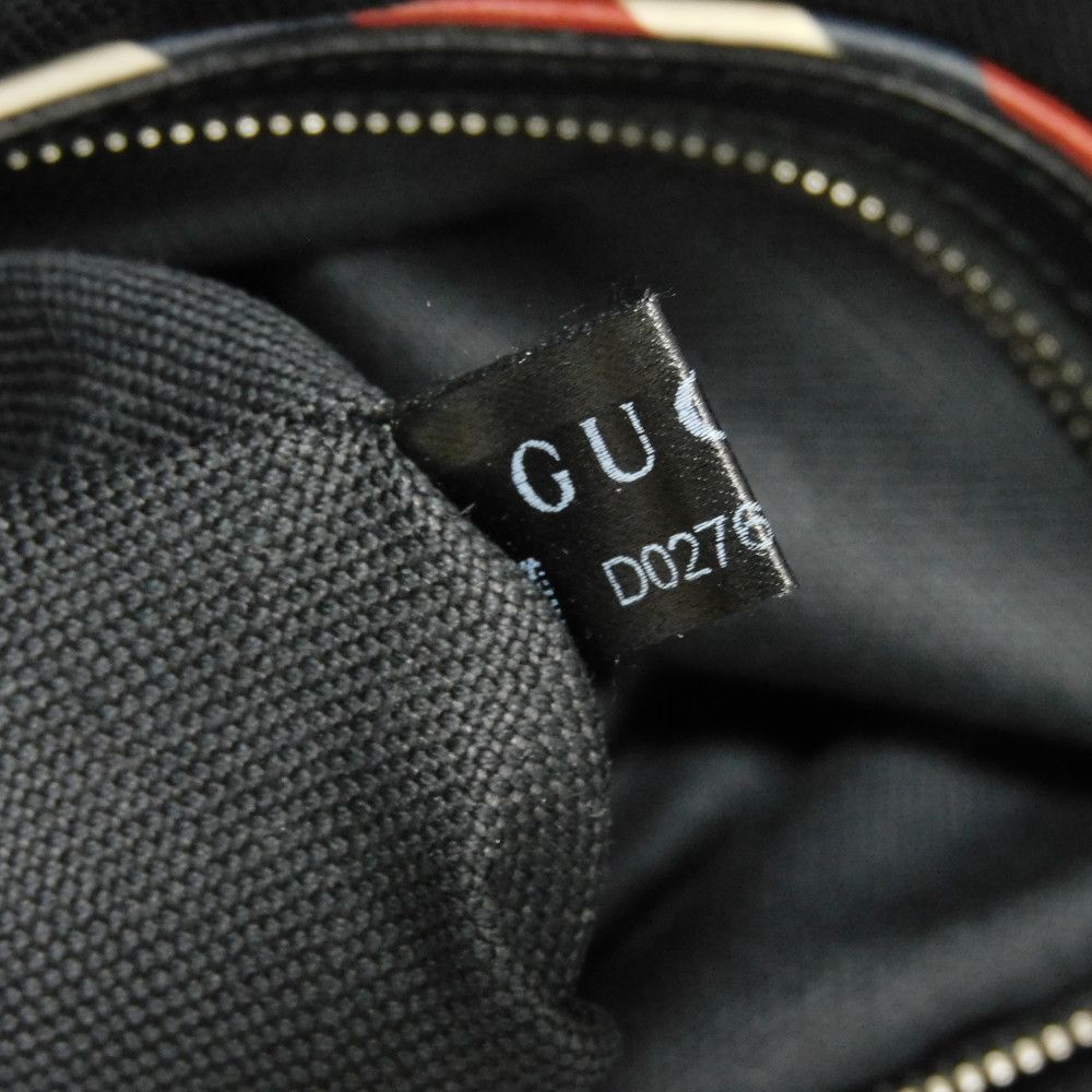 GUCCI Shoulder Bag 474137 9F23N 8850 GG Supreme canvas (polyurethane processing) x Calfskin leather black Embroidery GG Supreme Messenger Bag