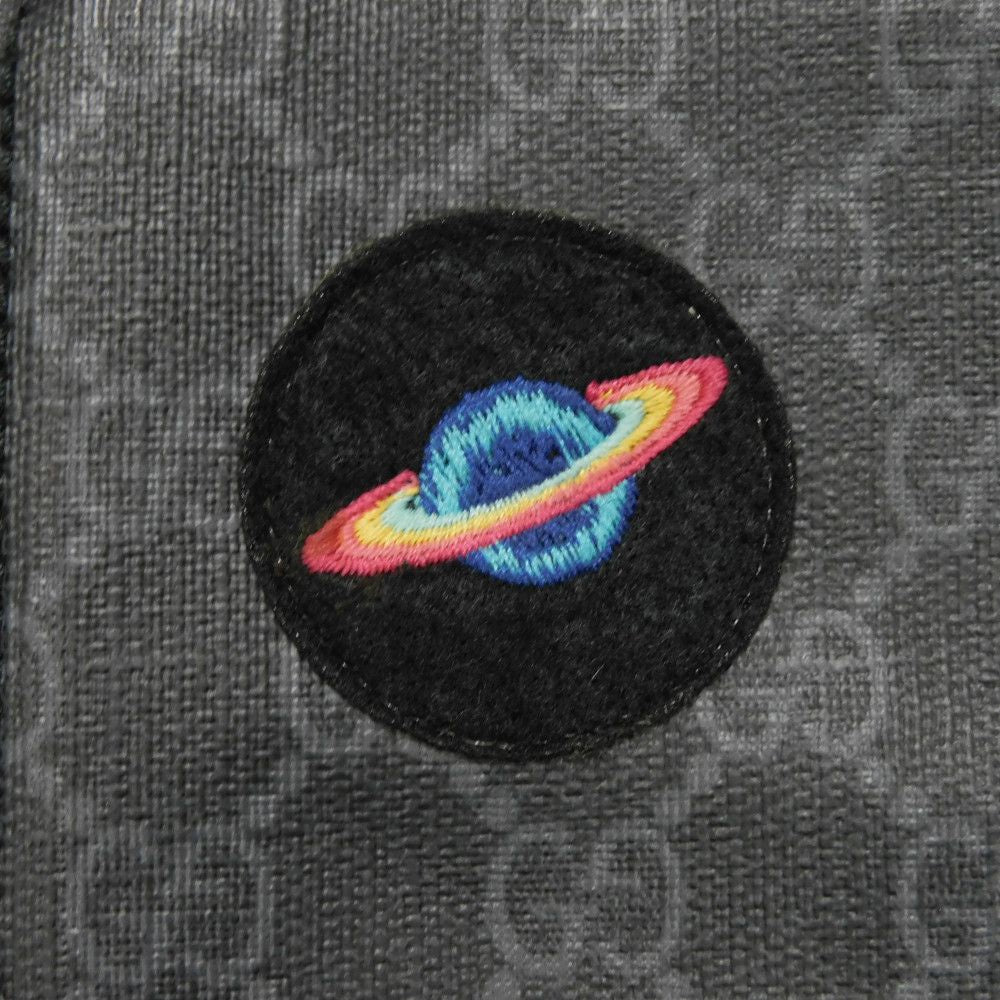 GUCCI Shoulder Bag 474137 9F23N 8850 GG Supreme canvas (polyurethane processing) x Calfskin leather black Embroidery GG Supreme Messenger Bag