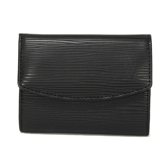 LOUIS VUITTON Coin case M63412 Epi Leather x grain leather Noir Epi Porto Monet Simple