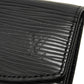 LOUIS VUITTON Coin case M63412 Epi Leather x grain leather Noir Epi Porto Monet Simple
