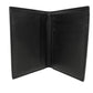 BALENCIAGA Bifold Wallet 655683 1ROP3 1000 Calfskin (crocodile embossed) black Croc Calfskin Card Case Billfold New logo Cash Bar Tikal Wallet mens Used Authentic