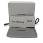 BALENCIAGA Bifold Wallet 655683 1ROP3 1000 Calfskin (crocodile embossed) black Croc Calfskin Card Case Billfold New logo Cash Bar Tikal Wallet mens Used Authentic