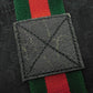 GUCCI Tote Bag 189669 GG canvas x calf leather (embossed) black Logo embossing GG canvas tote