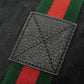 GUCCI Tote Bag 189669 GG canvas x calf leather (embossed) black Logo embossing GG canvas tote