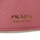 PRADA Tri-fold wallet 1MH021 ZLP F0HYI Safiano leather (stamped) Peonia x Begonia logo metal Saffiano Mini Wallet
