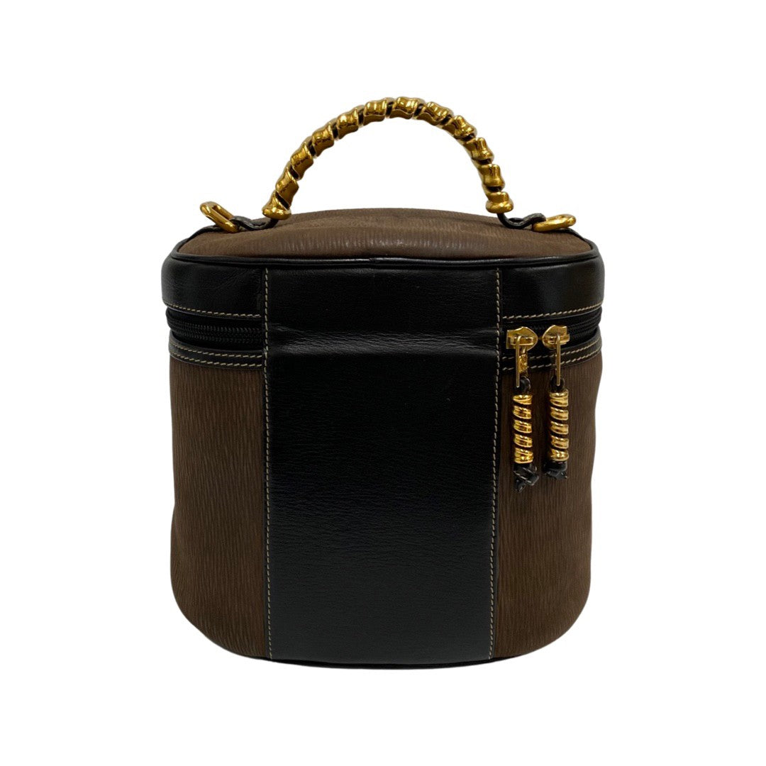 LOEWE Shoulder Bag Suede, Leather Brown Twist handle Velazquez Women Used Authentic