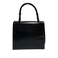 LOEWE Shoulder Bag Calfskin, Leather Navy Anagram logo Metal Women Used Authentic