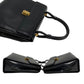LOEWE Shoulder Bag Calfskin, Leather Navy Anagram logo Metal Women Used Authentic
