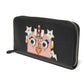 PRADA Long Wallet Purse Safiano leather (stamped) Nero logo Saffiano Robot Zip-Around Wallet