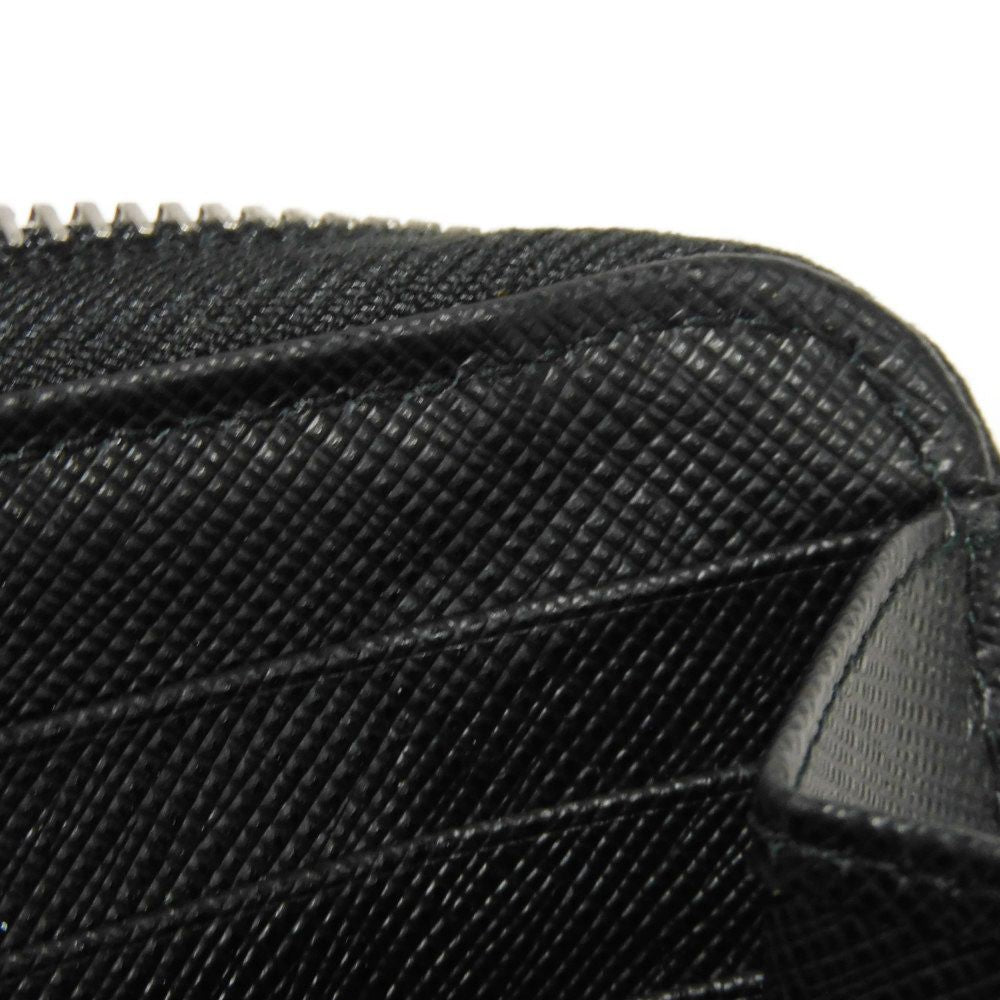 PRADA Long Wallet Purse Safiano leather (stamped) Nero logo Saffiano Robot Zip-Around Wallet