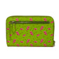 PRADA Long Wallet Purse 1ZH030 Safiano leather (stamped) Green / pink logo metal Saffiano Watermelon Smartphone Pouch