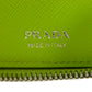 PRADA Long Wallet Purse 1ZH030 Safiano leather (stamped) Green / pink logo metal Saffiano Watermelon Smartphone Pouch