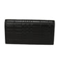 BURBERRY Long Wallet Purse 8054850 Smooth Calfskin Leather black Logo foil stamping Embossed Check Continental Wallet