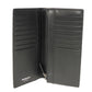 BURBERRY Long Wallet Purse 8054850 Smooth Calfskin Leather black Logo foil stamping Embossed Check Continental Wallet