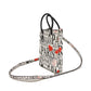 BALENCIAGA Handbag 593826 1BW5N 9065 Calf leather white logo bonjour paris shopping phone holder