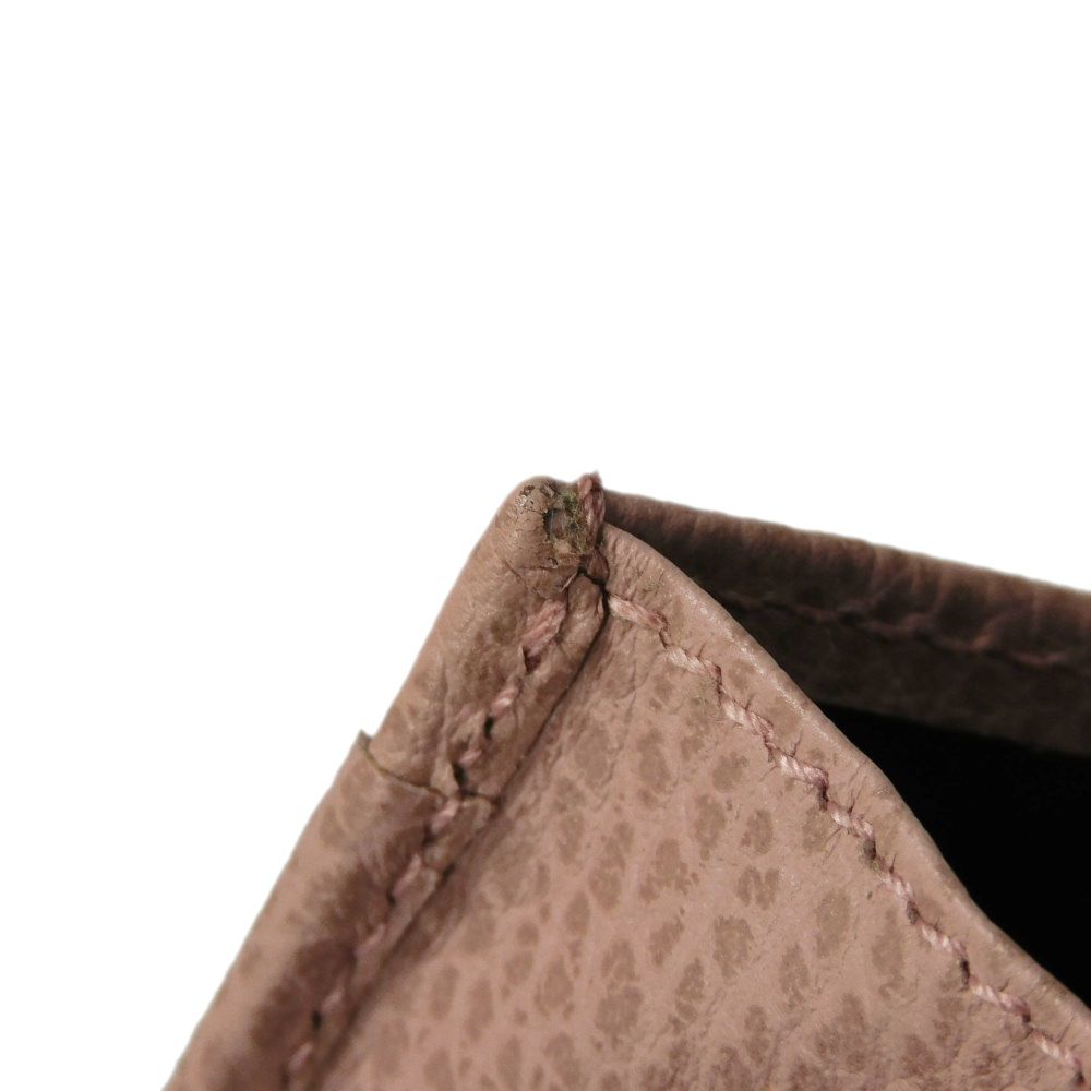 GUCCI Shoulder Bag 368231 Calf leather (embossed) Soft pink Logo foil stamping Swing Shoulder Wallet
