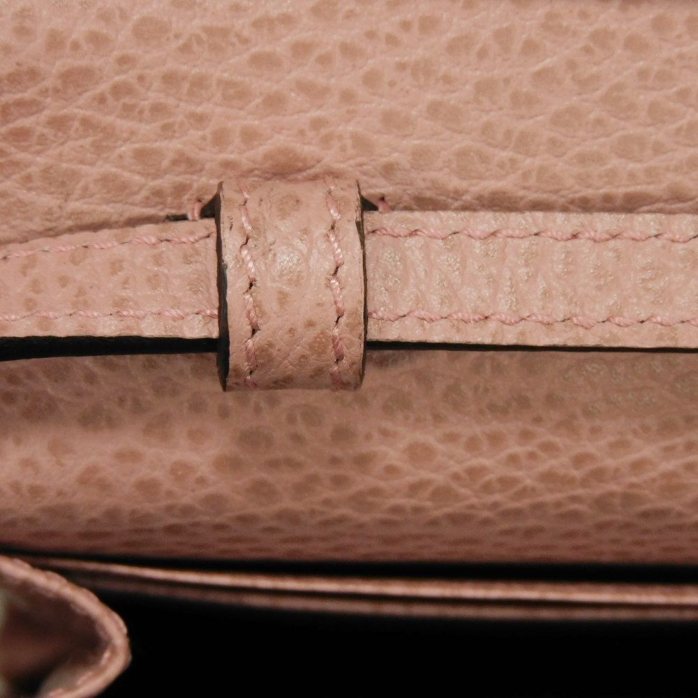 GUCCI Shoulder Bag 368231 Calf leather (embossed) Soft pink Logo foil stamping Swing Shoulder Wallet