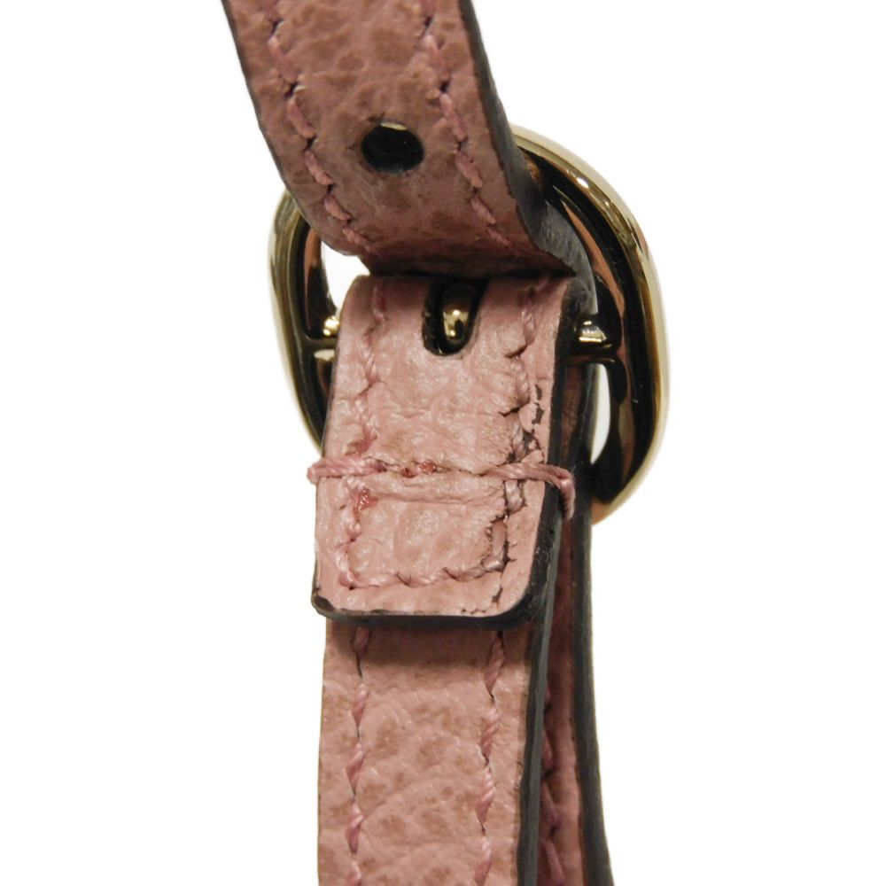 GUCCI Shoulder Bag 368231 Calf leather (embossed) Soft pink Logo foil stamping Swing Shoulder Wallet