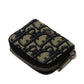 Dior Coin case 2ESCP050YSE_H27E Jacquard canvas x smooth calf leather Beige x black x navy Oblique jacquard Zip Small