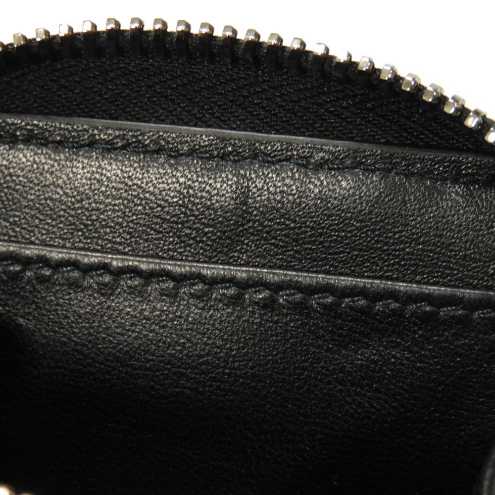 Dior Coin case 2ESCP050YSE_H27E Jacquard canvas x smooth calf leather Beige x black x navy Oblique jacquard Zip Small