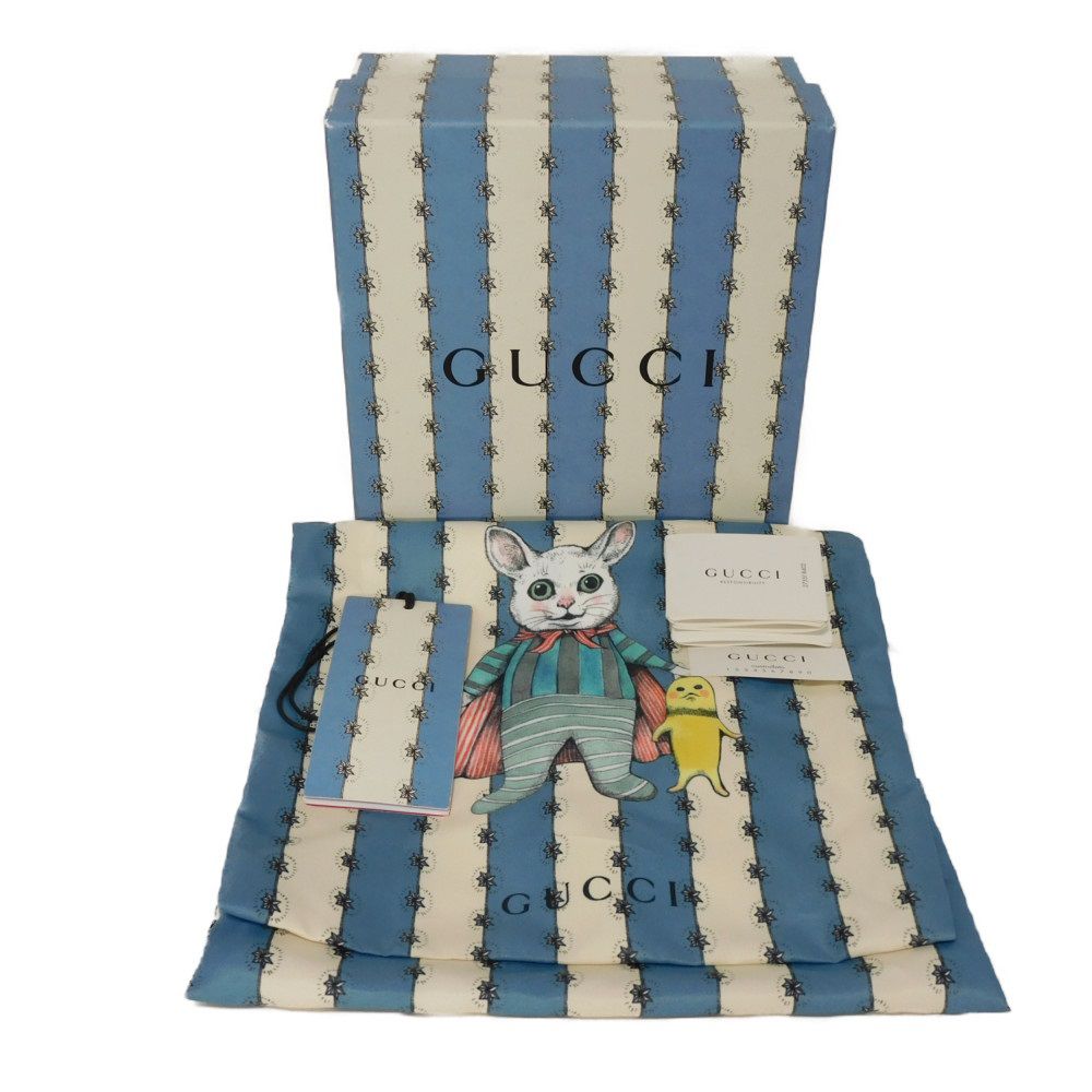 GUCCI Sling bag 502330 GG Supreme canvas (Higuchi Yuko print) x calf leather beige Yuko Higuchi Children's GG Supreme Round Mini Waist Pouch