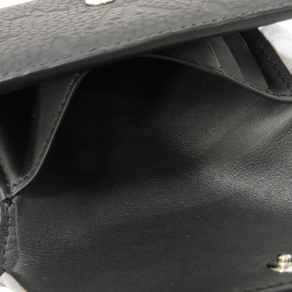 LOUIS VUITTON Tri-fold wallet M82556 Taurillon Clemence leather (monogram embossed) Noir Monogram Taurillon Clemence Portefeuille Pilot