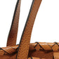 GUCCI Tote Bag 354666 Calf leather (embossed) Brown charm Bamboo Tassel Large Tote