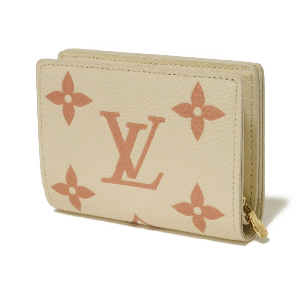 LOUIS VUITTON Bifold Wallet M81927 Implant leather (monogram embossed) claim Monogram Unplant Portefeuille Claire