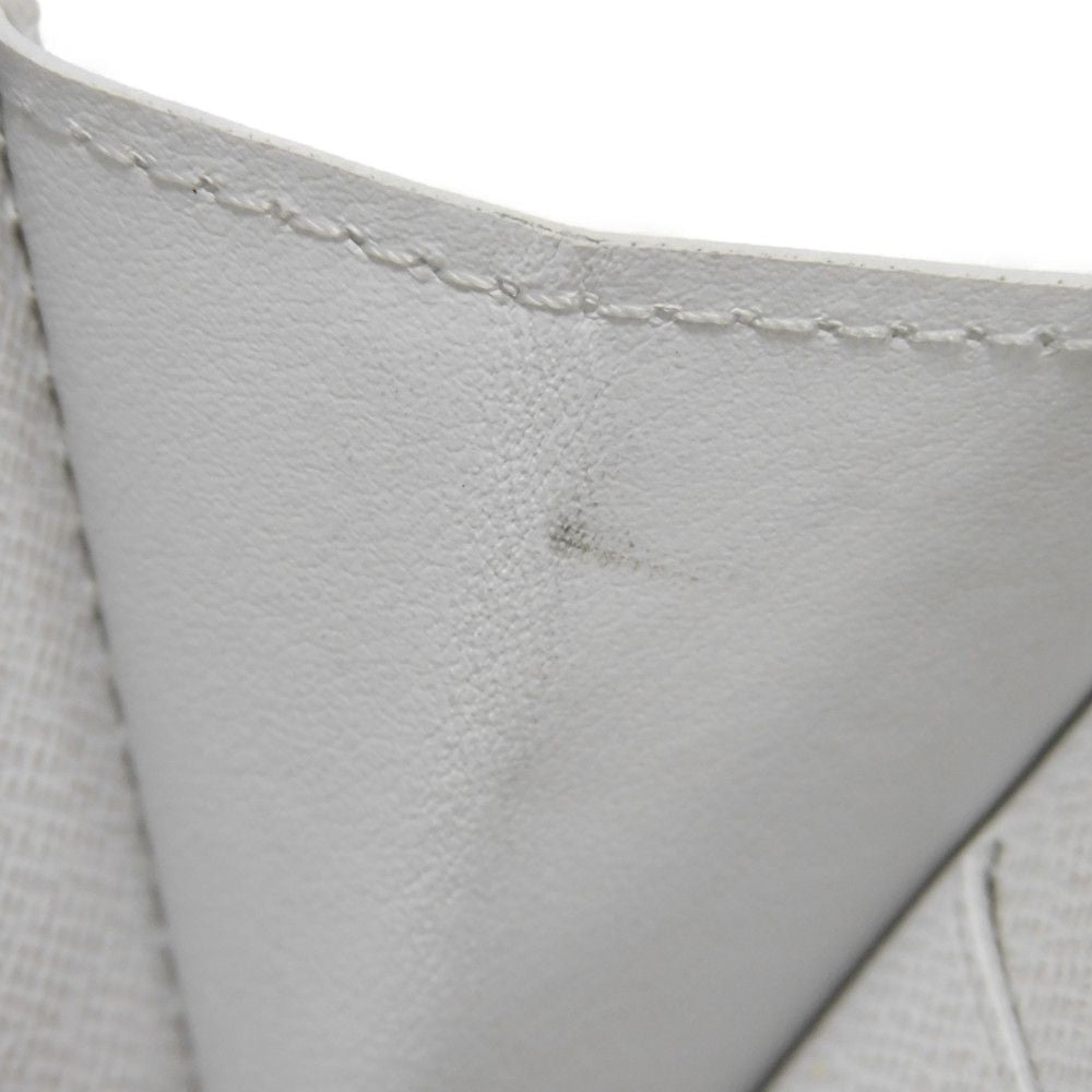 LOUIS VUITTON Long Wallet Purse M14127 Taiga Leather Optic white Taiga Lama Monogram Zippy Wallet Horizontal