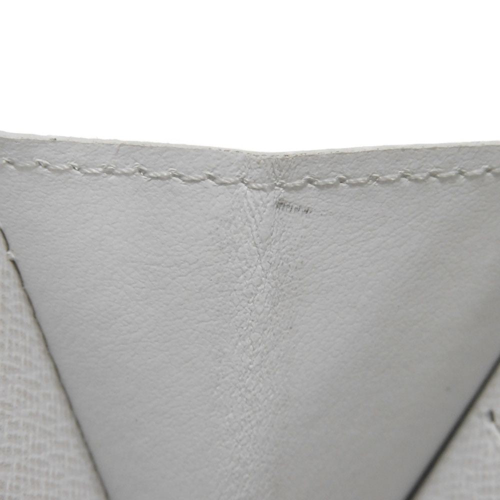 LOUIS VUITTON Long Wallet Purse M14127 Taiga Leather Optic white Taiga Lama Monogram Zippy Wallet Horizontal