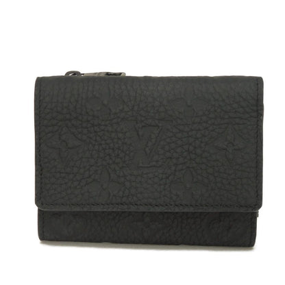 LOUIS VUITTON Tri-fold wallet M82556 Taurillon Clemence leather (monogram embossed) black Monogram Taurillon Clemence Portefeuille Pilot