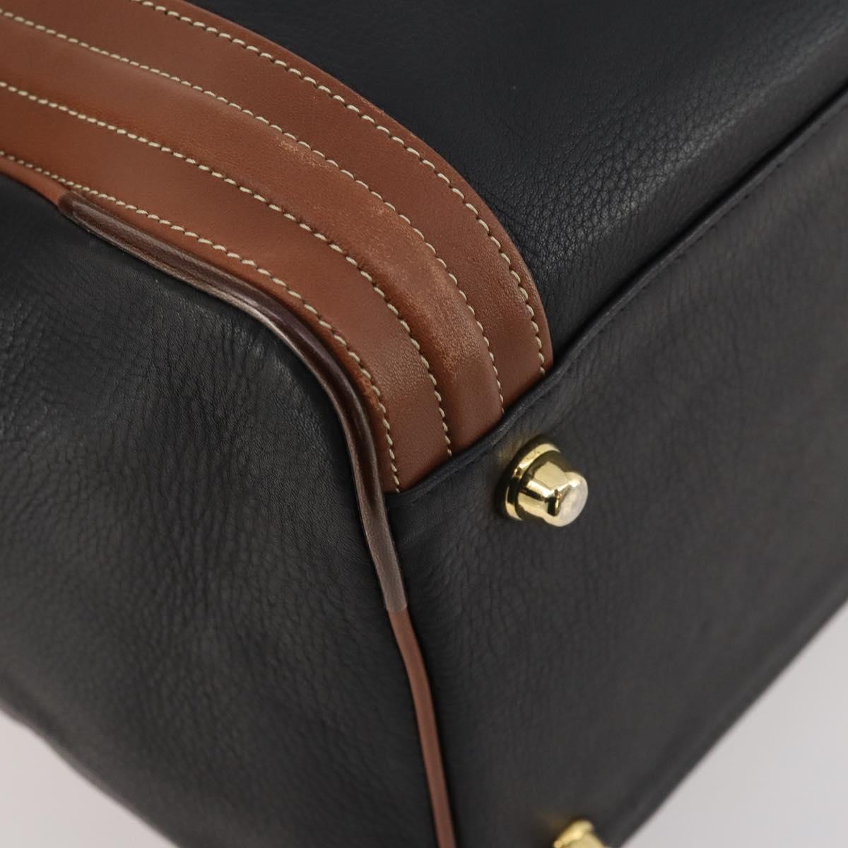 BALENCIAGA Boston Bag Leather Black Gold