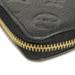 LOUIS VUITTON Long Wallet Purse M60171 Implant leather (monogram embossed) black Monogram Unplant Portefeuille Clemence