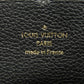 LOUIS VUITTON Long Wallet Purse M60171 Implant leather (monogram embossed) black Monogram Unplant Portefeuille Clemence