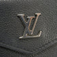 LOUIS VUITTON Tri-fold wallet M63921 Grain calf leather (embossed) Noir LV logo Portefeuille Rock Mini