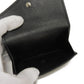 LOUIS VUITTON Tri-fold wallet M63921 Grain calf leather (embossed) Noir LV logo Portefeuille Rock Mini