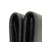 LOUIS VUITTON Tri-fold wallet M63921 Grain calf leather (embossed) Noir LV logo Portefeuille Rock Mini