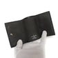 LOUIS VUITTON Tri-fold wallet M63921 Grain calf leather (embossed) Noir LV logo Portefeuille Rock Mini