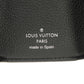 LOUIS VUITTON Tri-fold wallet M63921 Grain calf leather (embossed) Noir LV logo Portefeuille Rock Mini