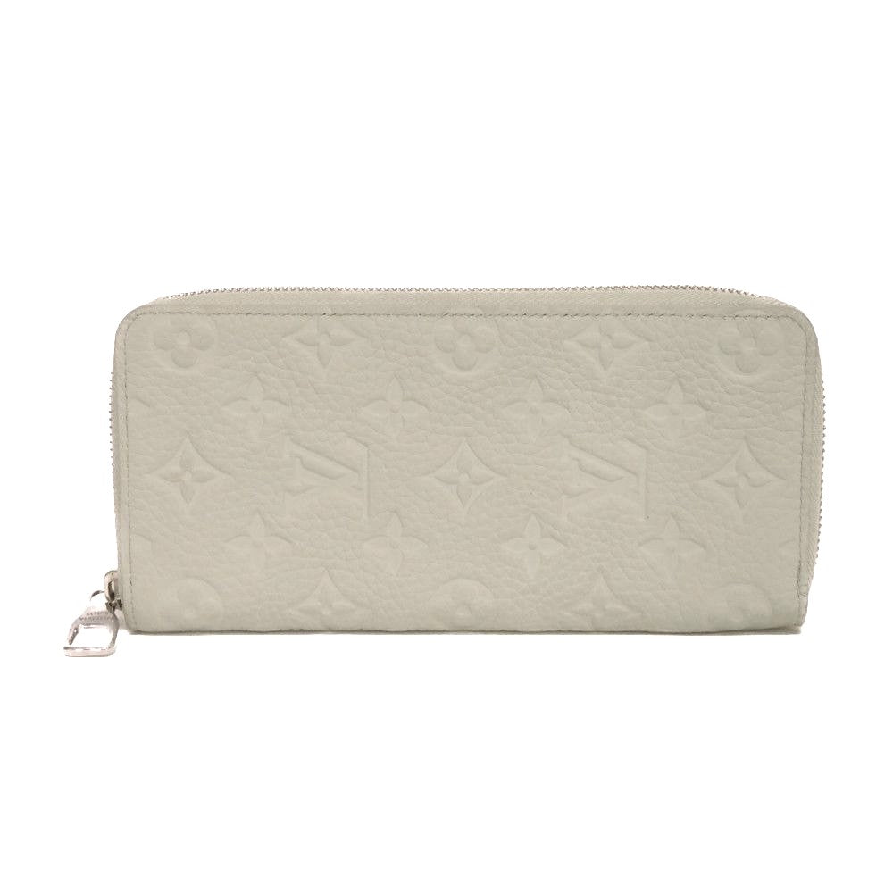LOUIS VUITTON Long Wallet Purse M82597 Taurillon Clemence leather (monogram embossed) Mineral gray Monogram Taurillon Clemence Zippy Wallet Vertical